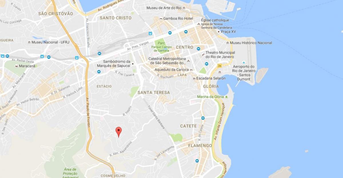 地図favela Mangueira