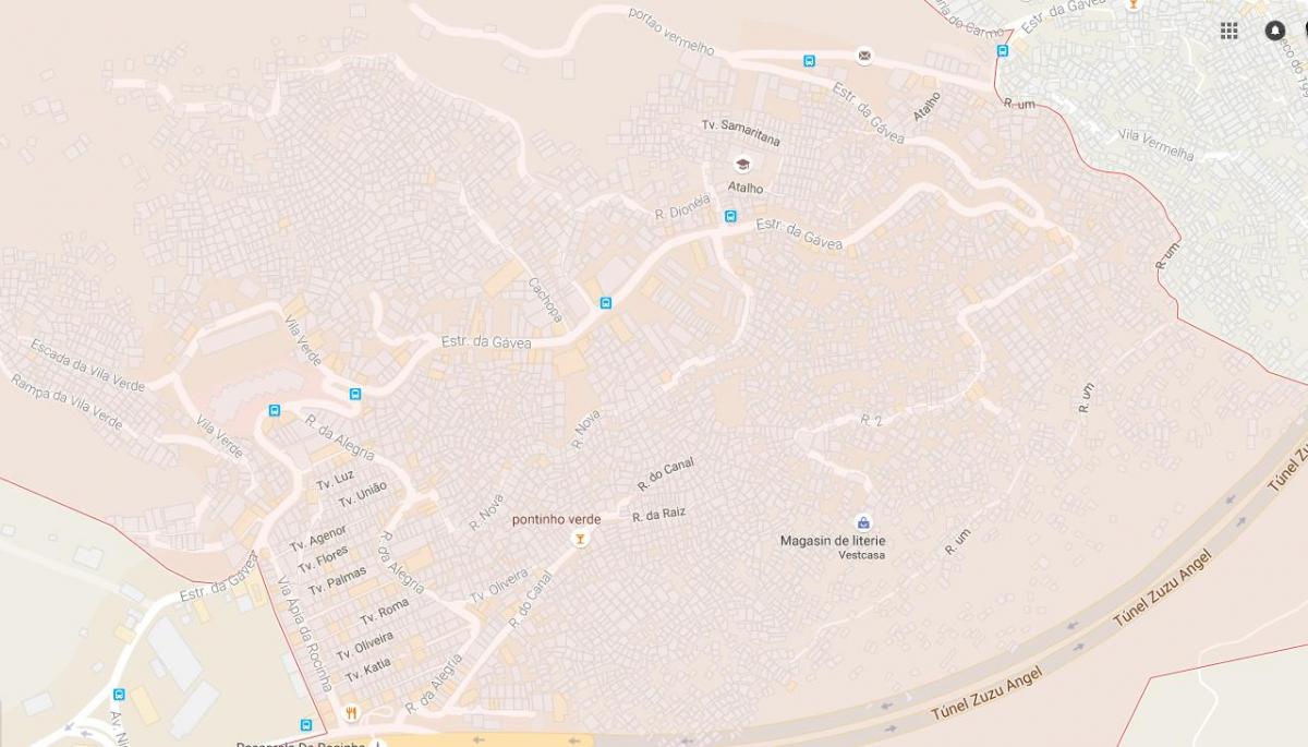 地図favela Rocinha