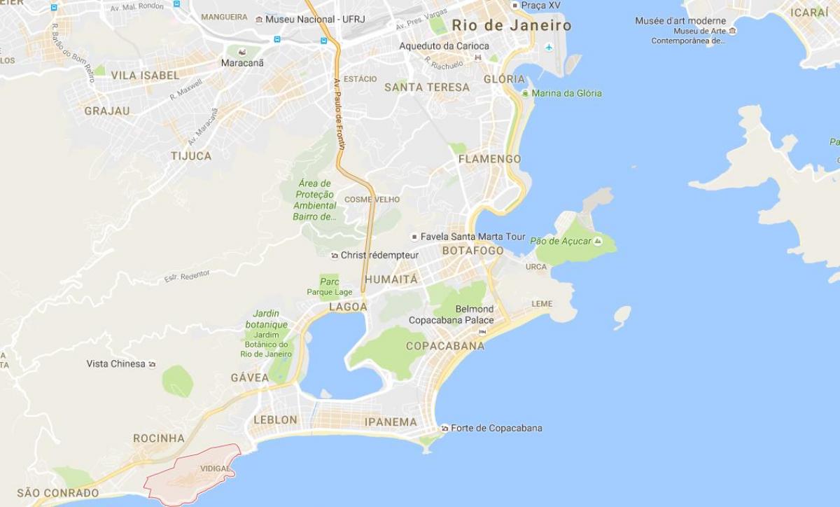 地図favelaヴィディガ