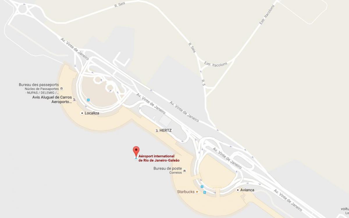 地図Galeão空港