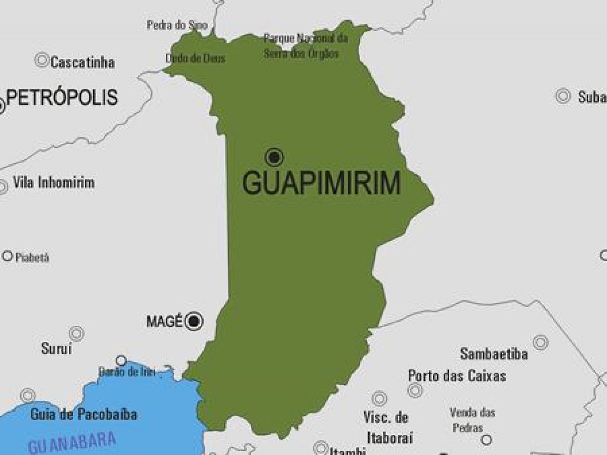 地図Guapimirim市町村