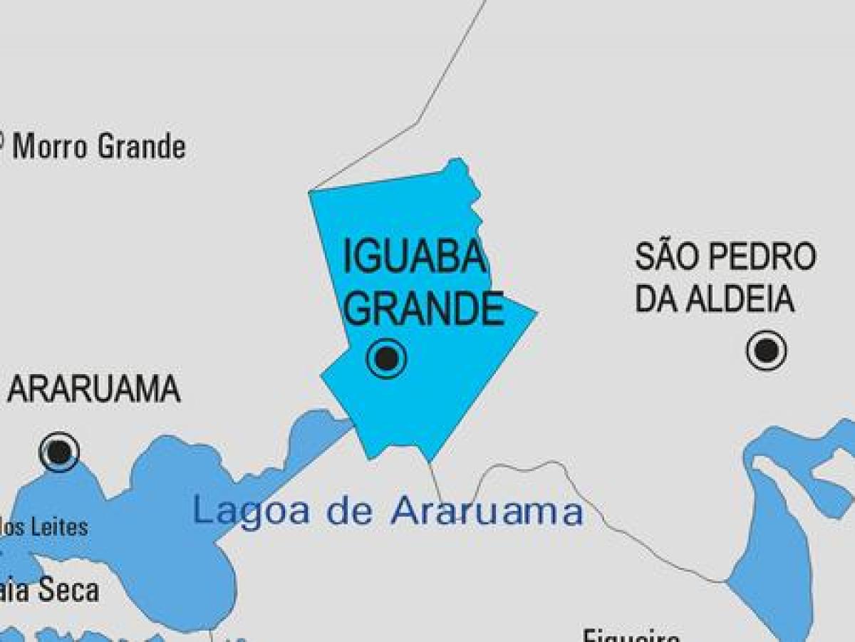 地図Iguabaグランデ市