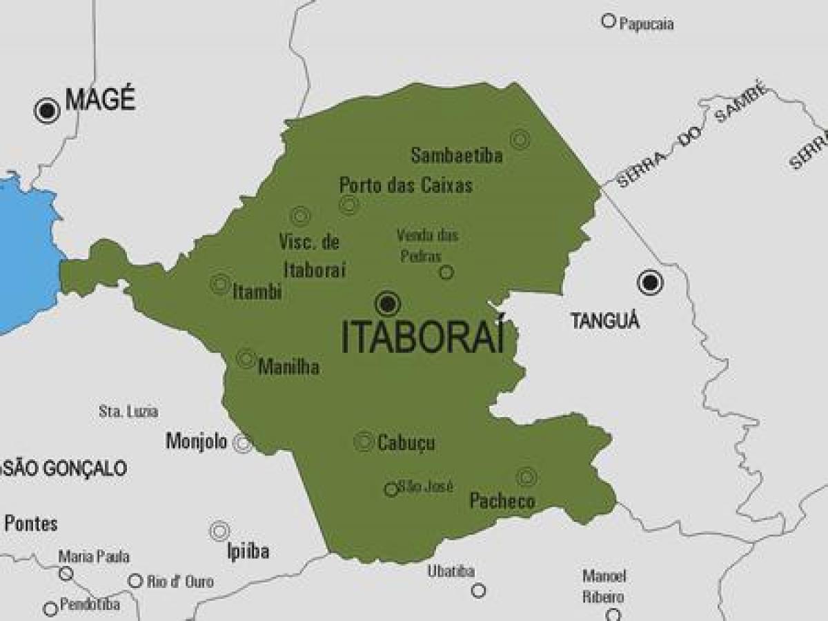 地図Itaboraí市町村