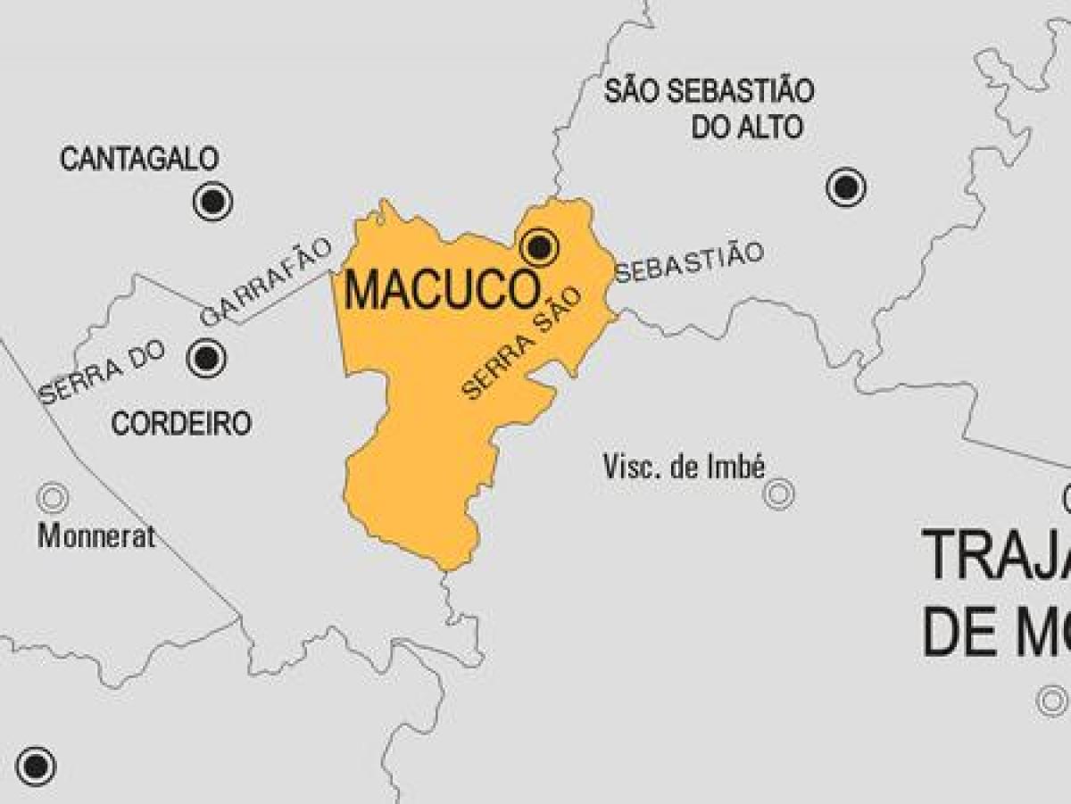 地図Macuco市町村