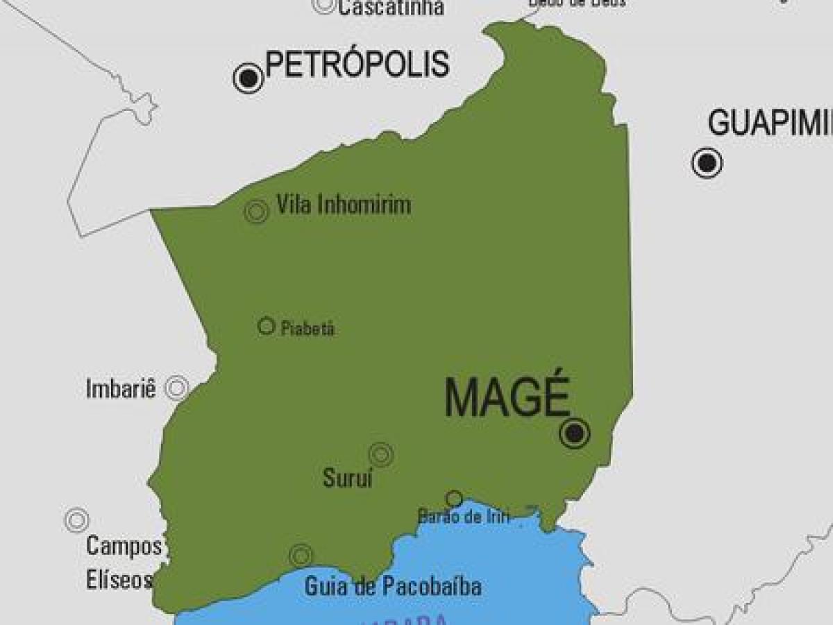地図Magé市町村