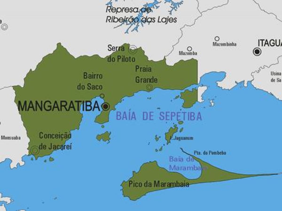 地図Mangaratiba市町村