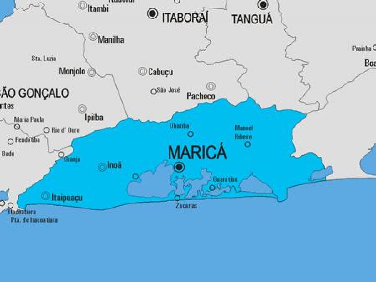 地図Maricá市町村