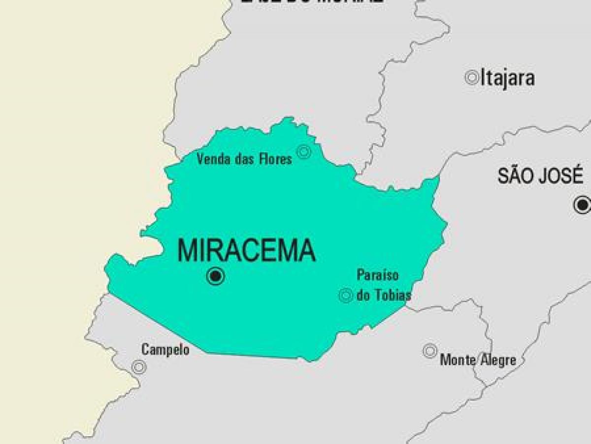 地図Miracema市町村