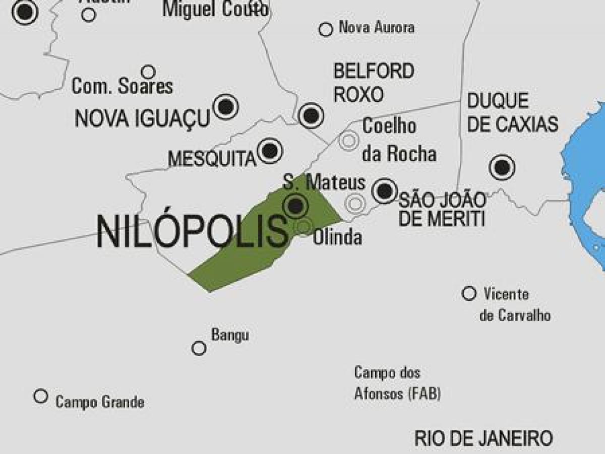 地図Nilópolis市町村