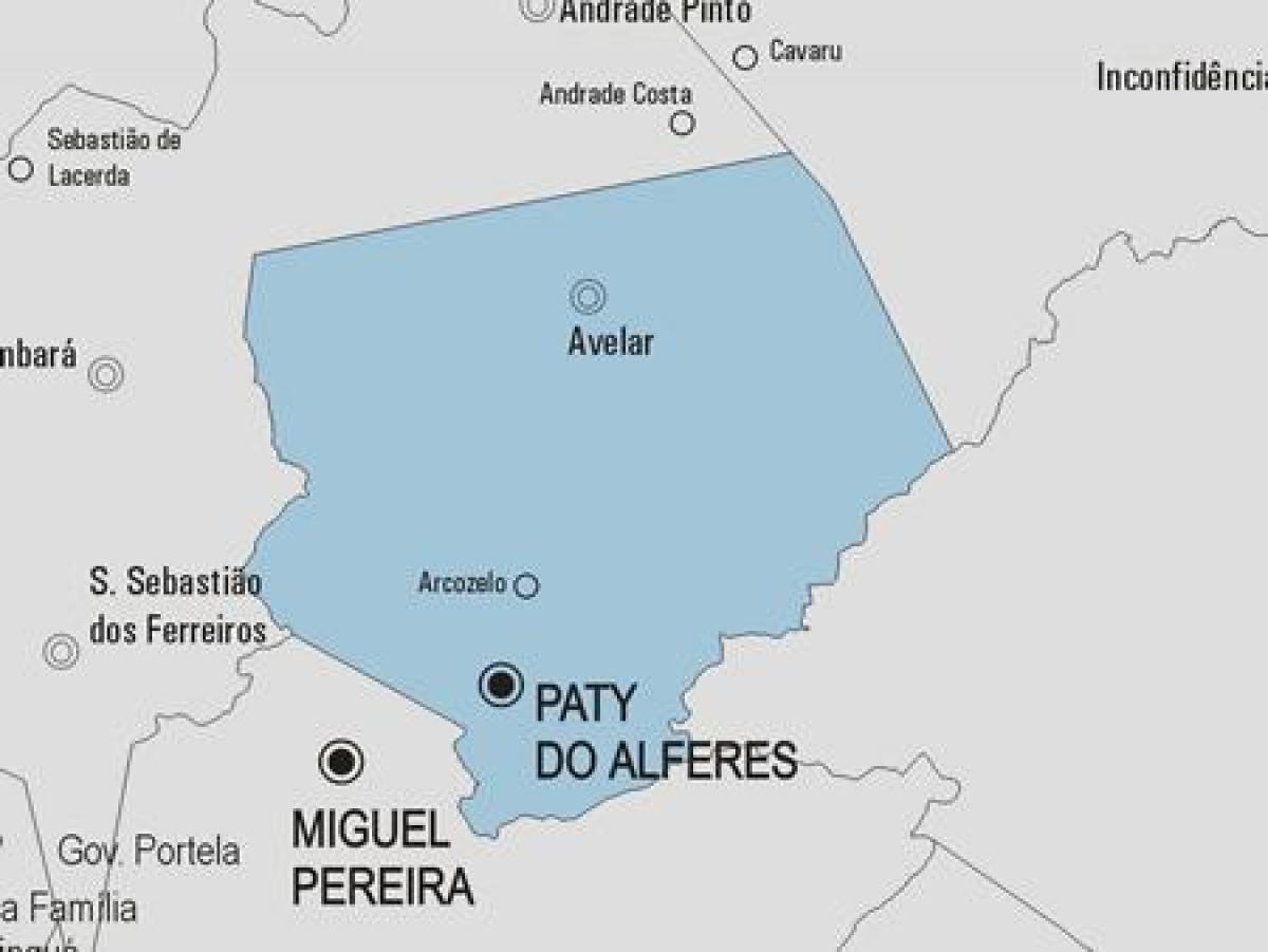 地図PatyいAlferes市町村