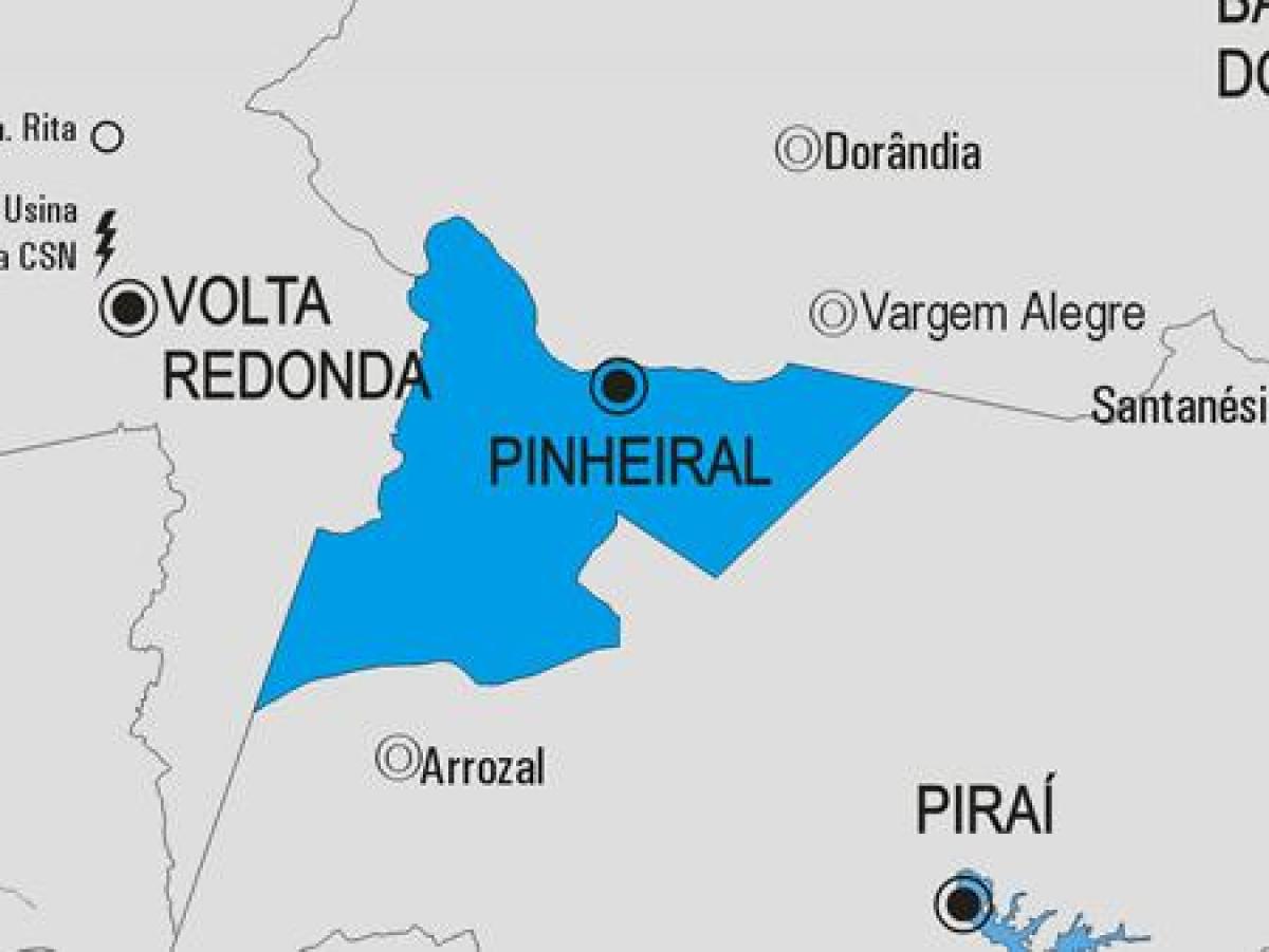 地図Pinheiral市町村