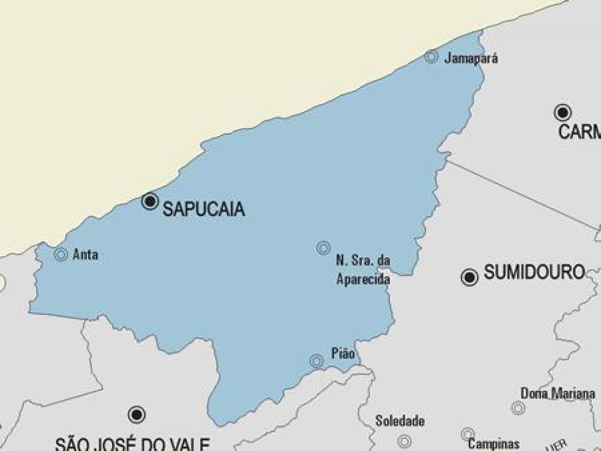 地図Sapucaia市町村