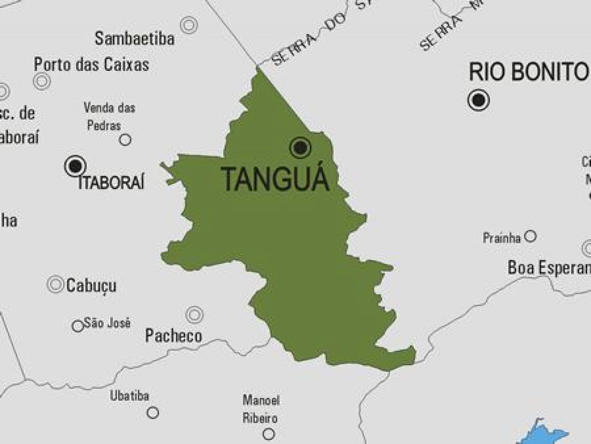 地図Tanguá市町村
