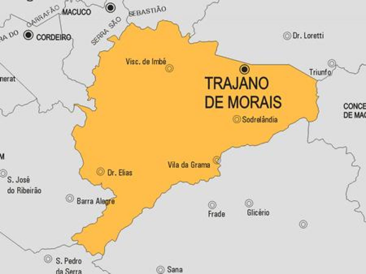 地図TrajanoデMorais市町村
