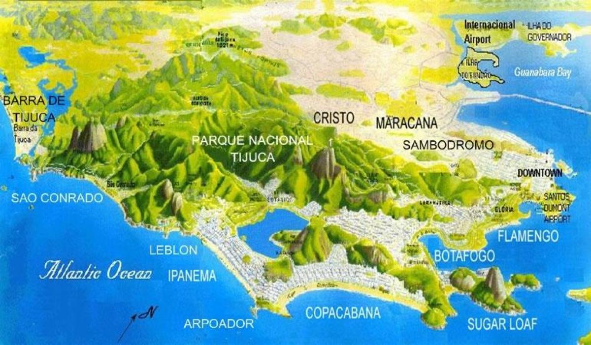 地図サンConradoビーチ