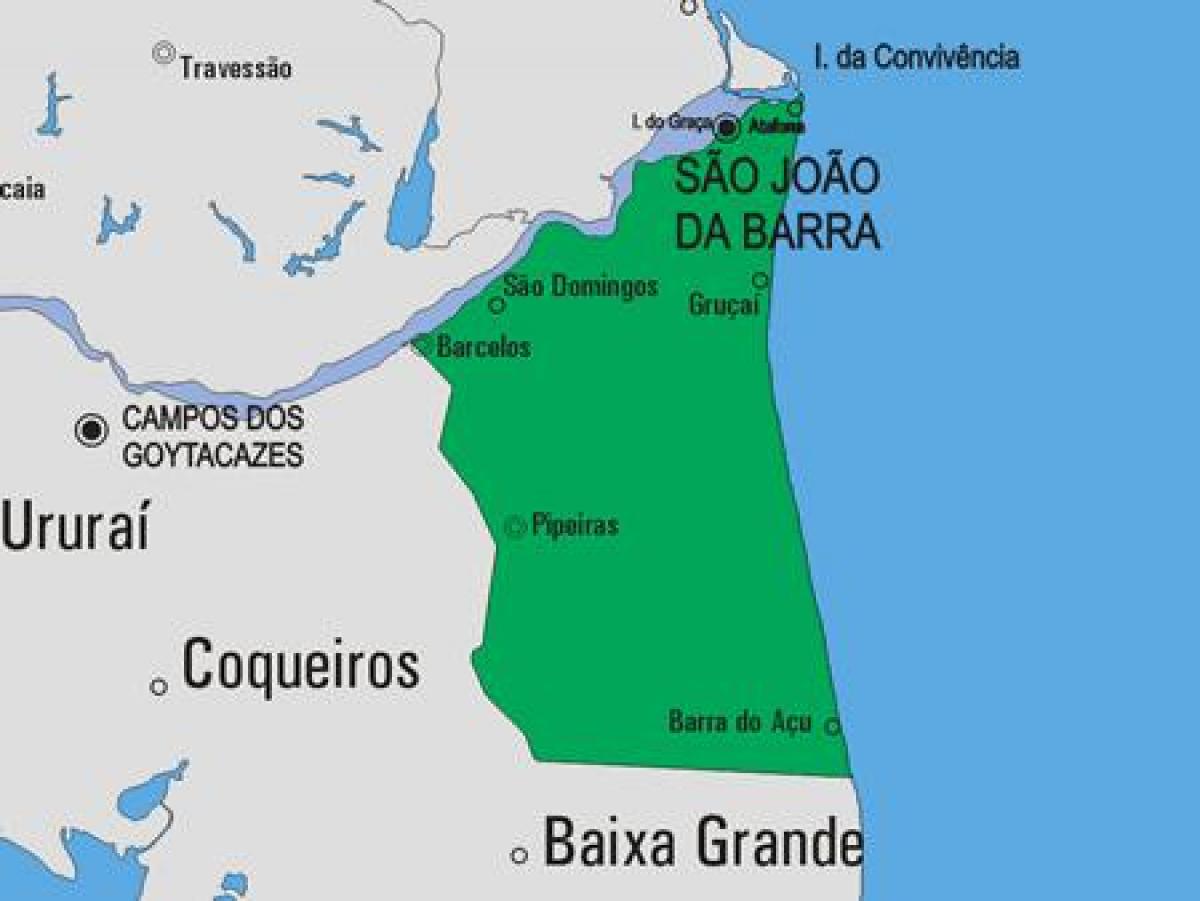 地図のサンジョアンダバラ市町村