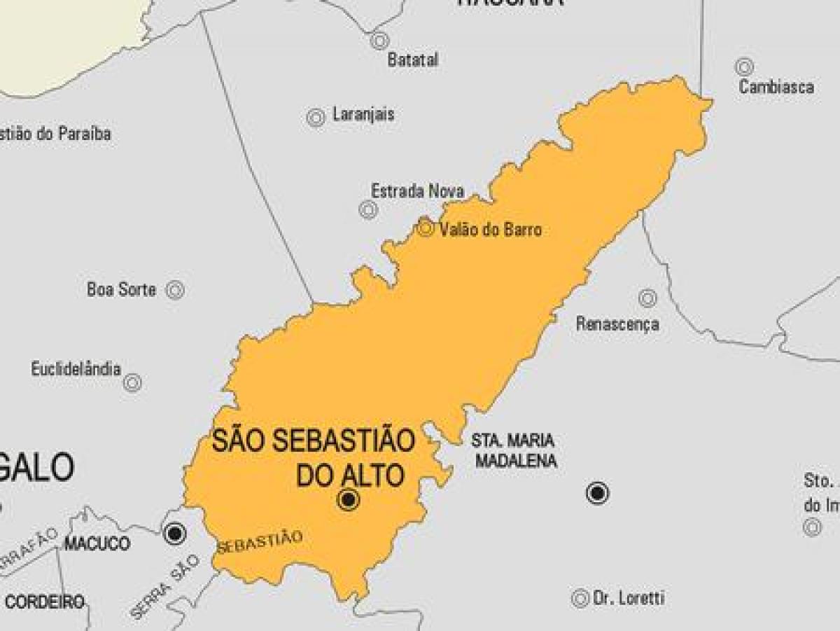 地図のサンセバスチャン-サルガアルト市町村