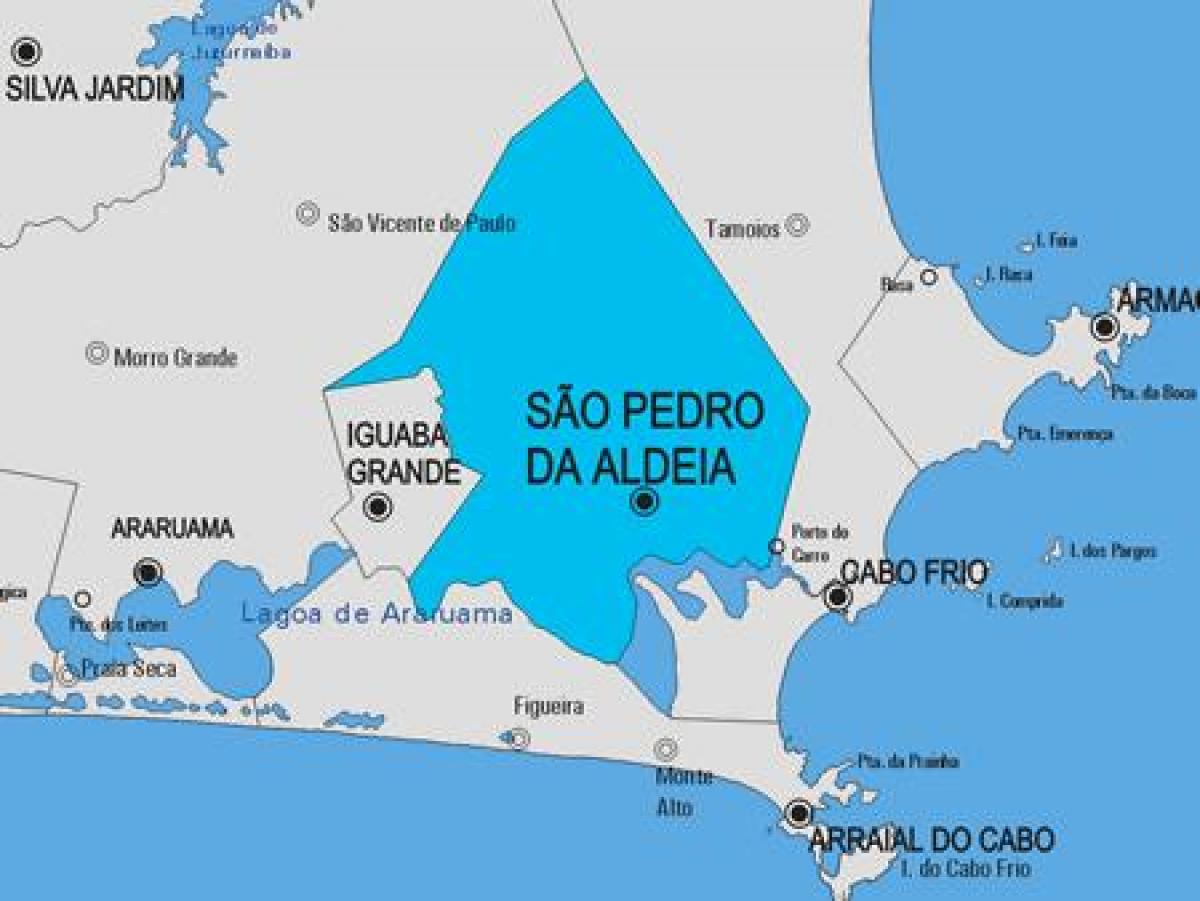 地図のサンペドロダアルデイア市町村