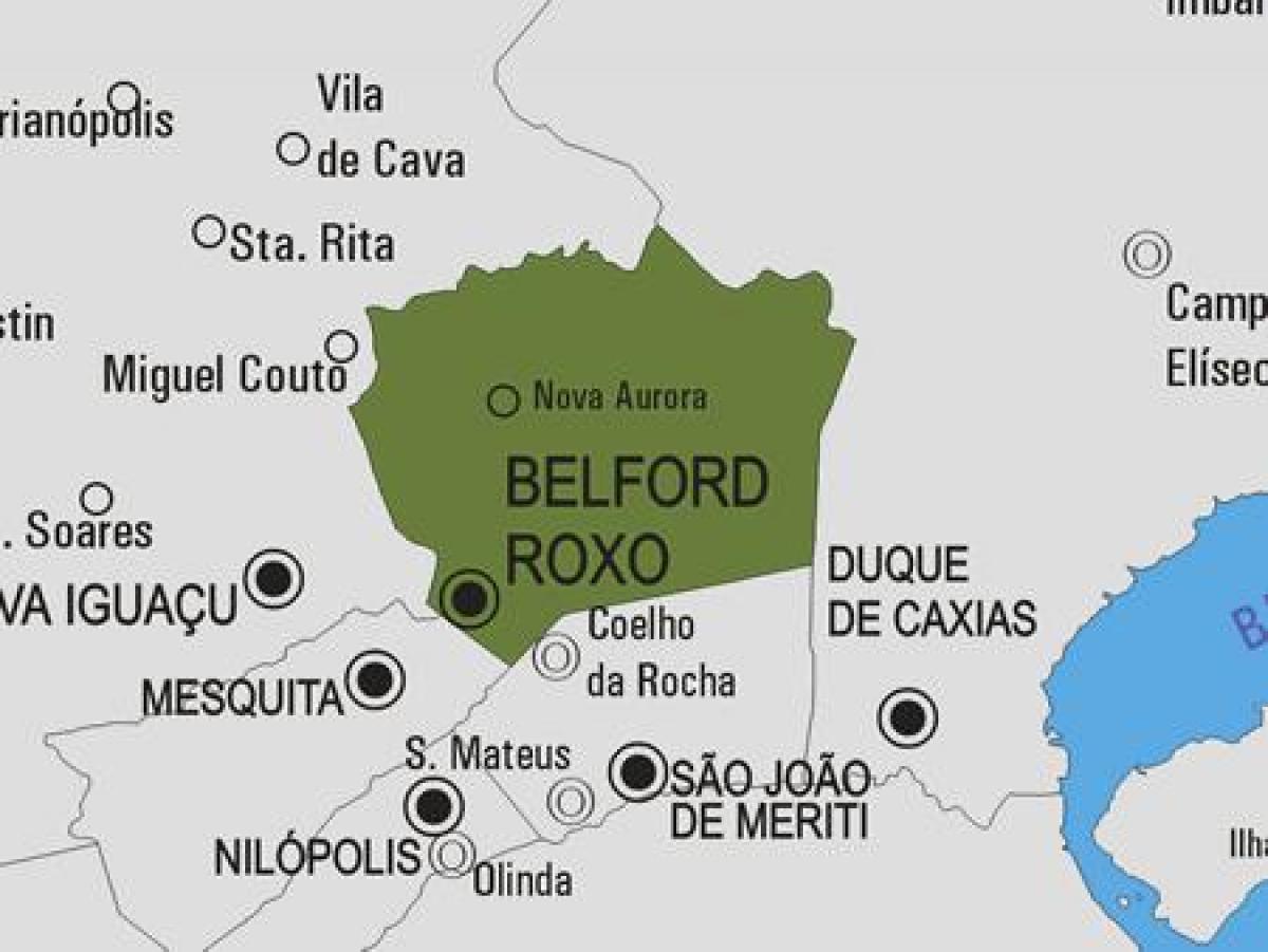 地図のベルフォードRoxo市町村