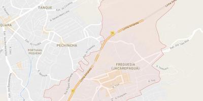 地図Freguesia de Jacarepaguá