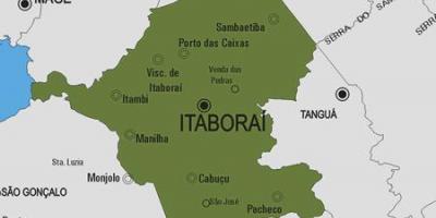地図Itaboraí市町村