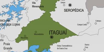 地図Itaguaí市町村