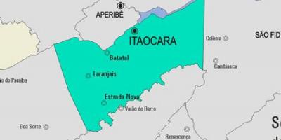地図Itaocara市町村