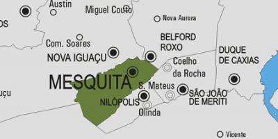地図Mesquita市町村