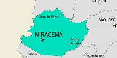 地図Miracema市町村