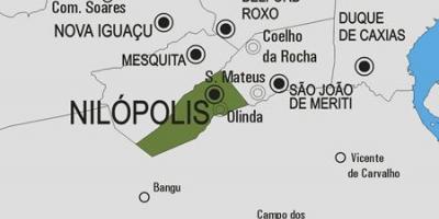 地図Nilópolis市町村