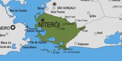 地図Niterói市町村