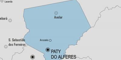 地図PatyいAlferes市町村