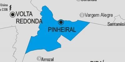 地図Pinheiral市町村