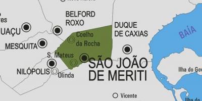 地図de São João Meriti市町村
