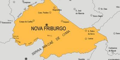 地図Nova Friburgo市町村