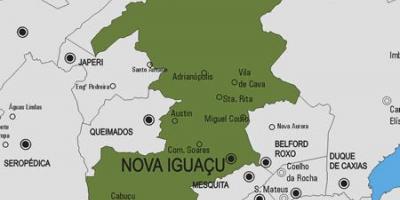 地図Nova Iguaçu市町村