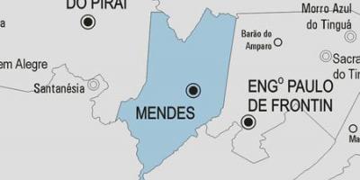 地図のメンデス市区町村
