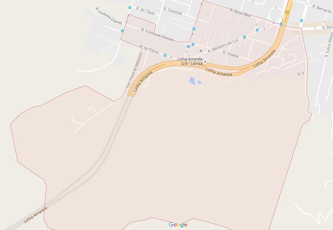 地図Águaサンタ