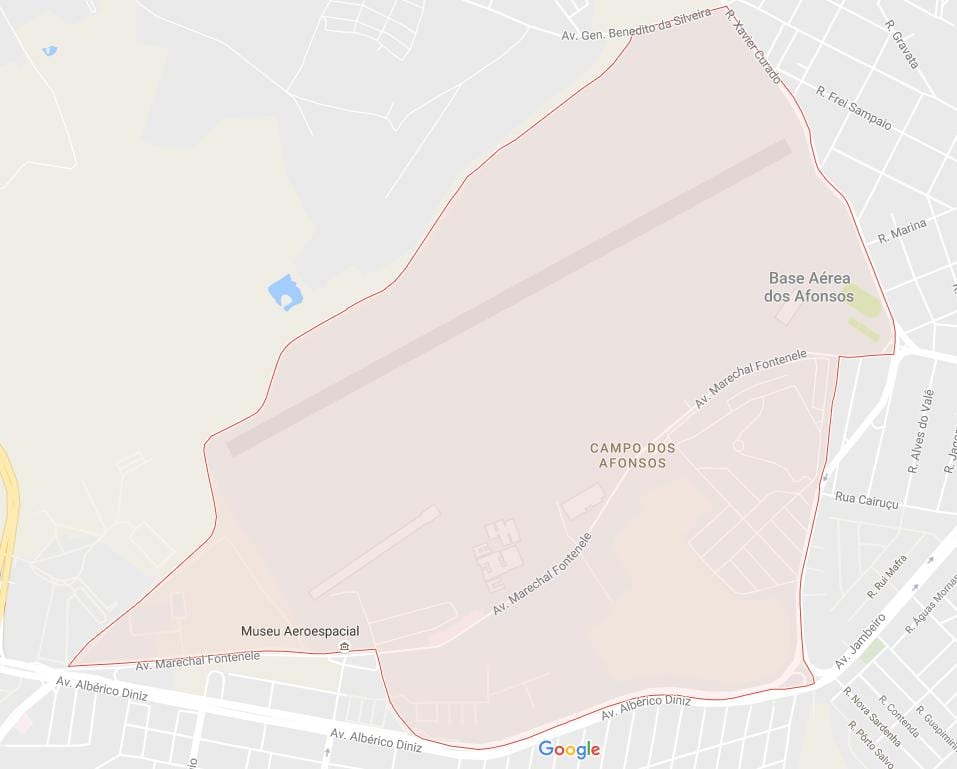 地図Campo dos Afonsos