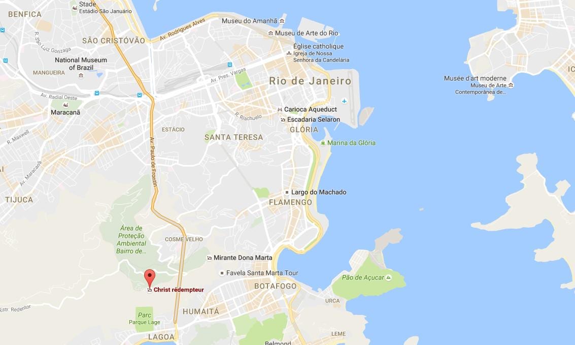 地図のキリストクライストザリディーマー