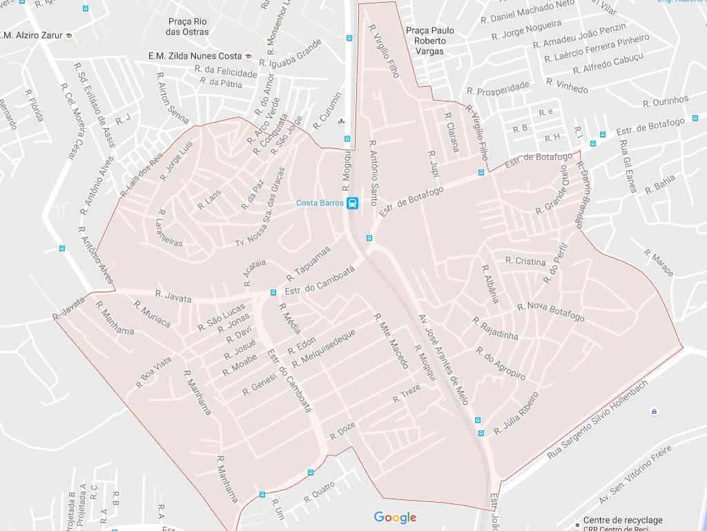 地図Costa Barros