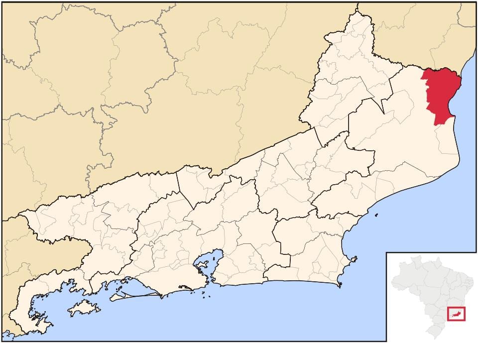 地図のサンフランシスコ-デItabapoana