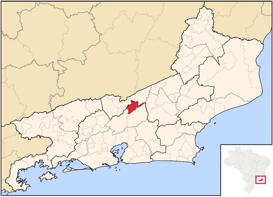 地図のサンホセdo Valeリオプレト