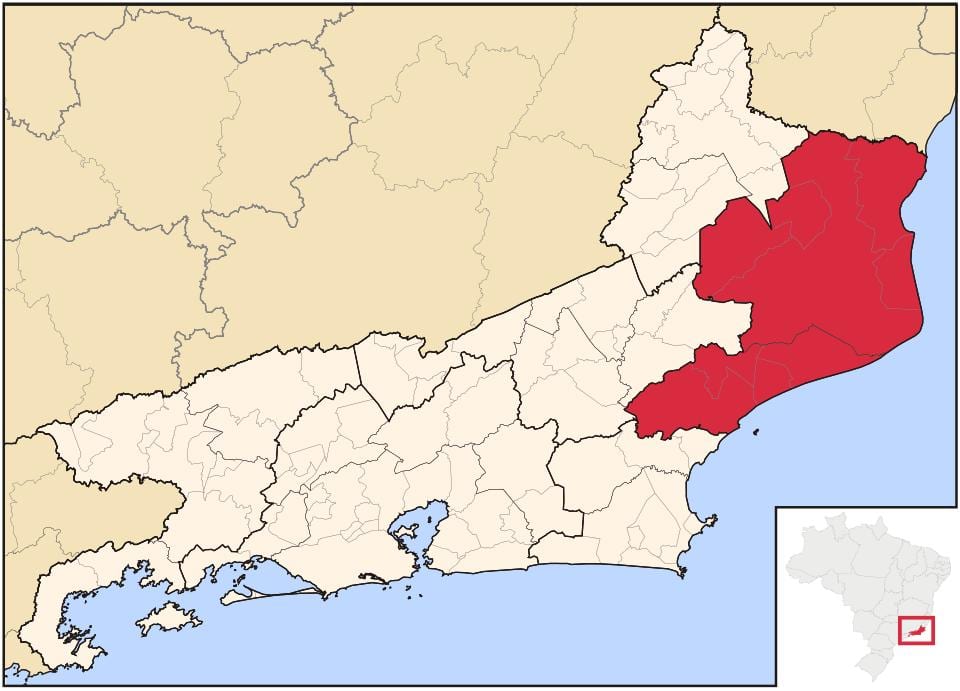 地図のジャルダンドゥラベガとラベガFluminense