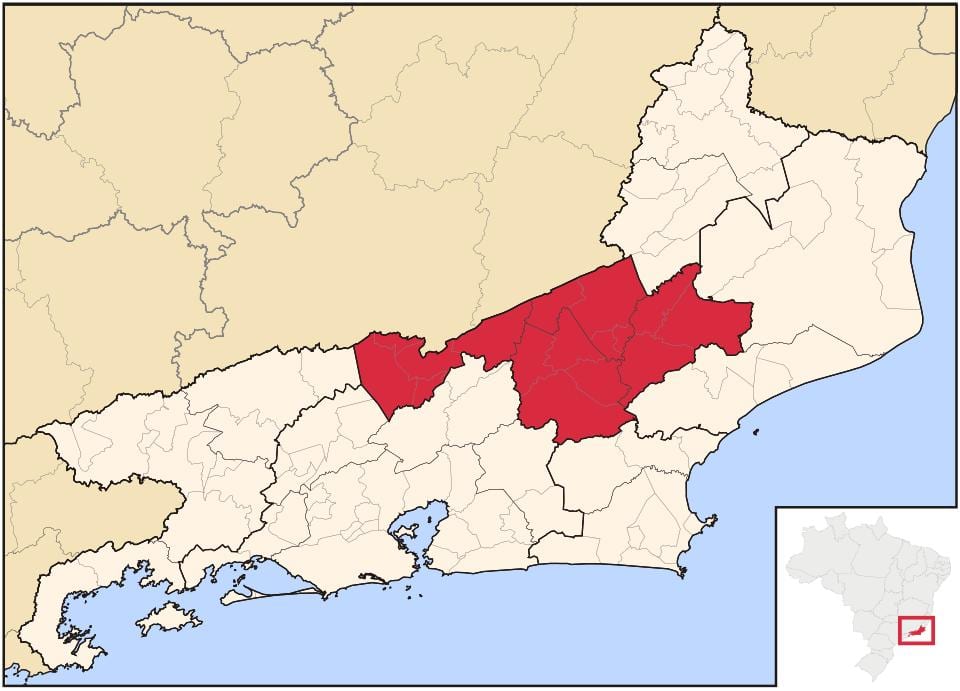地図Centro Fluminense