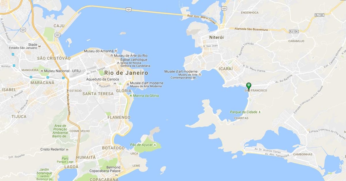 地図のビーチサンフランシスコ