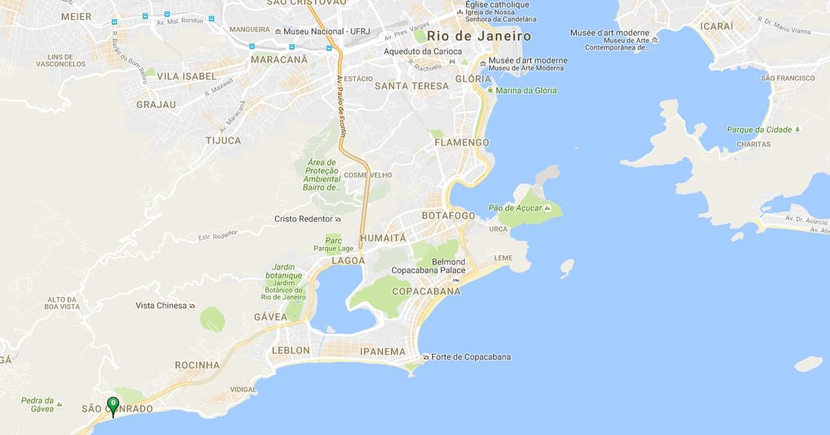 地図のビーチサンConrado