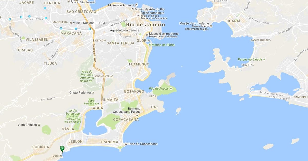 地図のビーチヴィディガ