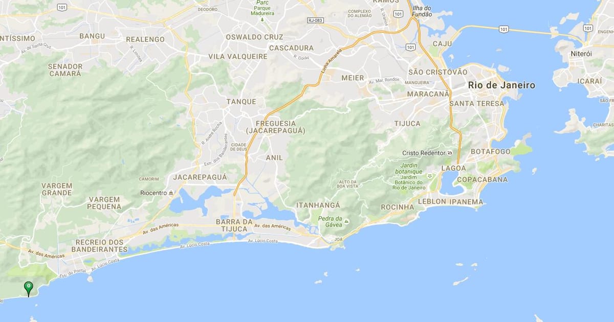 地図のビーチAbricó