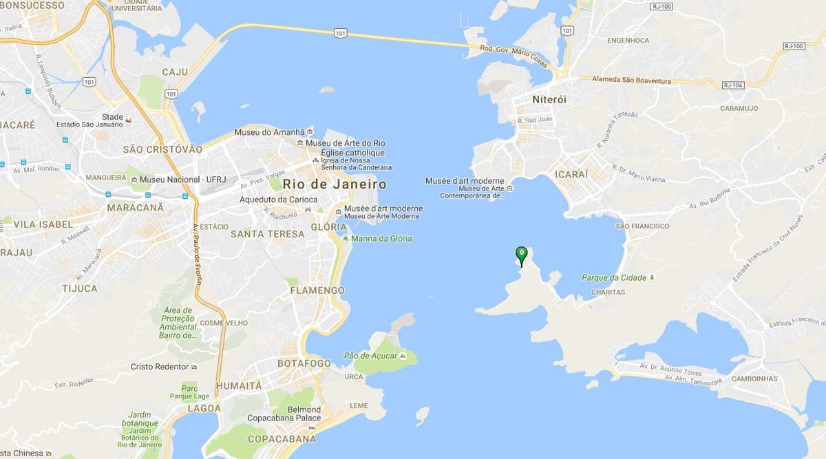 地図のビーチAdão